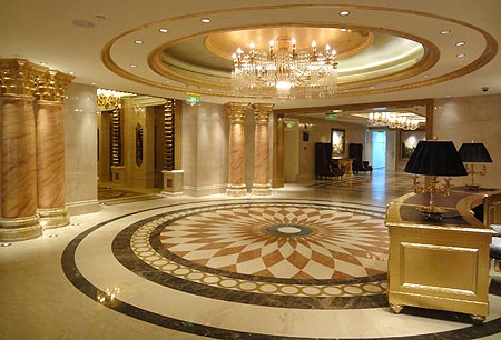 西宁天然大理石是高档酒店的必选装饰材料(图1)